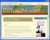 Screenshot of author Richard Miniter's homepage